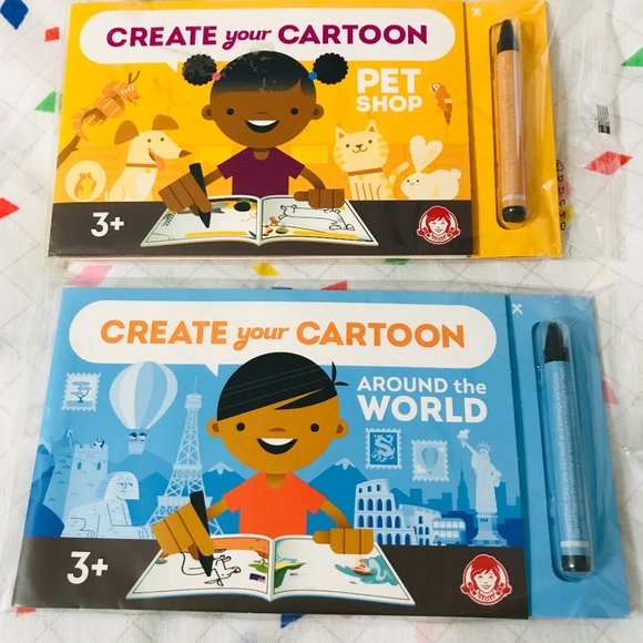Wendy's Other - Wendy's Create Your Cartoon Party Books